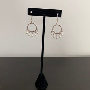 Genuine Sterling Silver Freshwater Pearl Earrings
